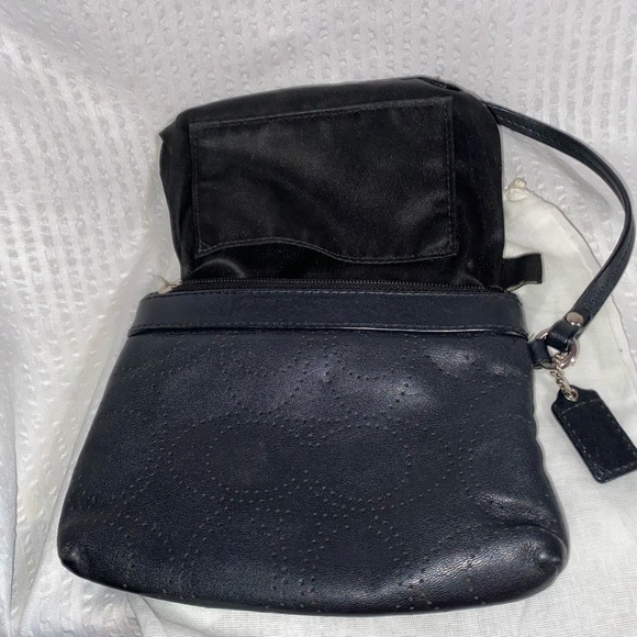 Coach Black Leather Wristlet - Picture 5 of 5